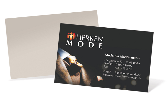 1212020240 Visitenkarte "Gentleman" Landscape Visitenkarte "Gentleman" Landscape