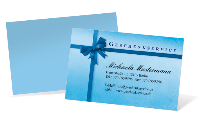 Visitenkarte "blue surprise" Landscape Visitenkarte "blue surprise" Landscape