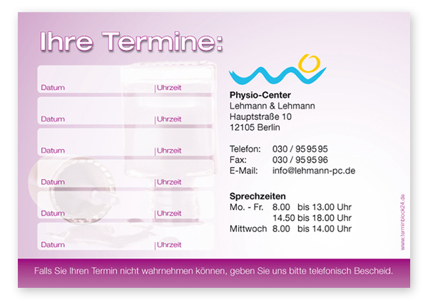 1214010610 Terminzettel "bright color" - 6 Termine Terminzettel "bright color" - 6 Termine