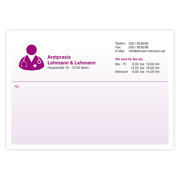 Privatrezepte Classic mit Eindruck Privatrezepte Classic mit Eindruck