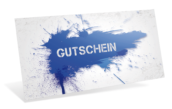 Gutscheinkarte Classic "modern splash"