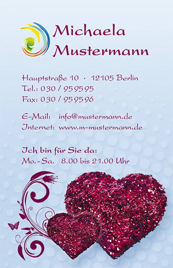 Visitenkarte "Herzhaft" Visitenkarte "Herzhaft"