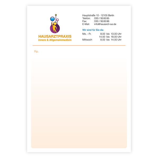 Privatrezept Classic mit Eindruck Privatrezept Classic mit Eindruck