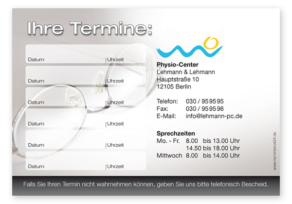 Terminzettel "Durchblick behalten" - 6 Termine Terminzettel "Durchblick behalten" - 6 Termine