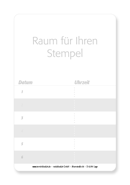 Terminkarte "relax" Terminkarte "relax"