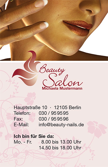 1212010105 Visitenkarte "schöner Abend" Visitenkarte "schöner Abend"