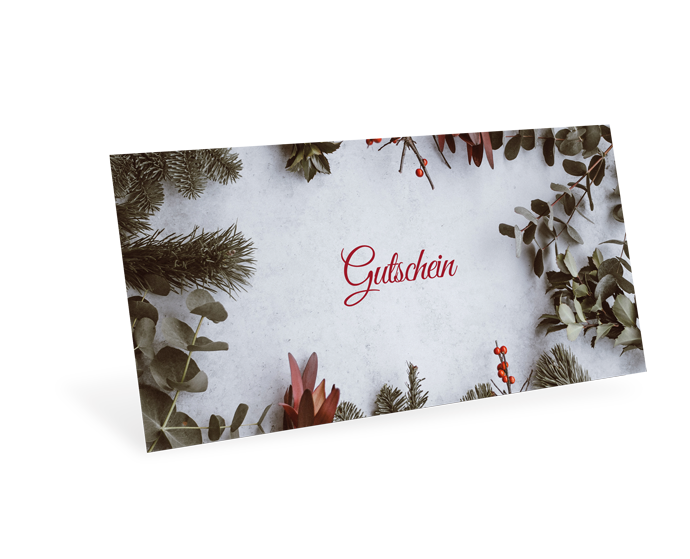 1208010399 Gutscheinkarte Classic "Tannenduft" individuell Gutscheinkarte Classic "Tannenduft" individuell