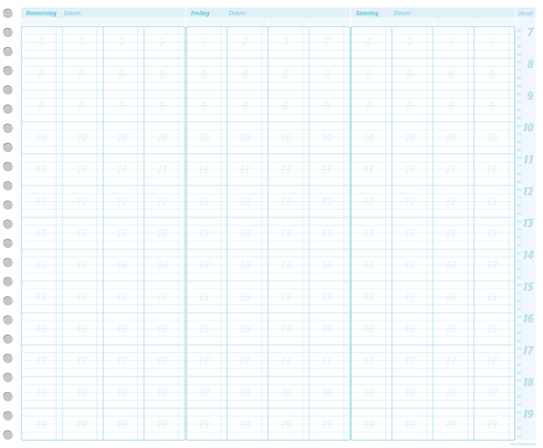 DailyMax Terminplaner 4 Spalten - 15 Minutentakt DailyMax Terminplaner 4 Spalten - 15 Minutentakt