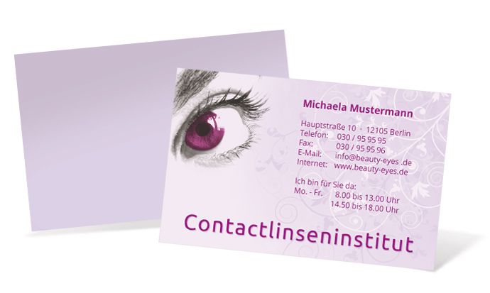 1212020133 Visitenkarte "Fokus" Landscape Visitenkarte "Fokus" Landscape