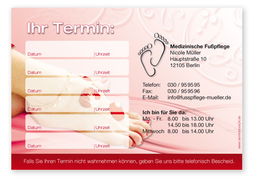 Terminzettel "Orient" - 6 Termine