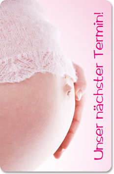 1204010128 Terminkarte "Babybauch" Terminkarte "Babybauch"
