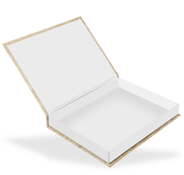 Klappschachtel 17 x 23 cm, mit Bildausschnitt, Innenschachtel weiß Klappschachtel 17 x 23 cm, mit Bildausschnitt, Innenschachtel weiß