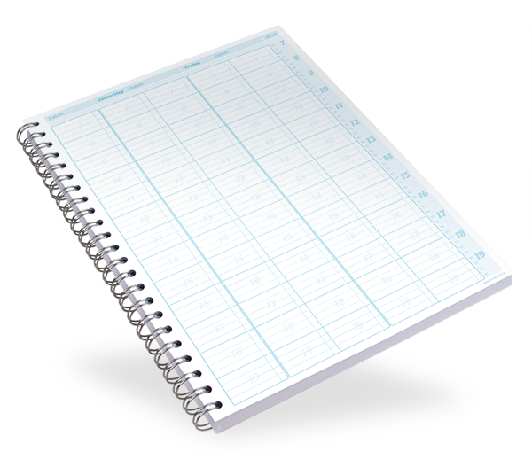 Terminplaner 2 Spalten - 15 Minuten-Takt Terminplaner 2 Spalten - 15 Minuten-Takt