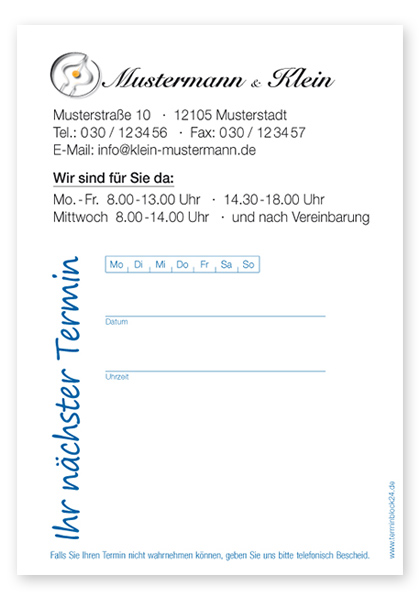 1237030101 Terminzettel "Simple Creative" Terminzettel "Simple Creative"