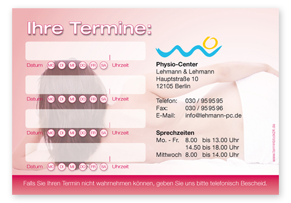 1214010403 Terminzettel "Auszeit" - 4 Termine mit Wochentagen Terminzettel "Auszeit" - 4 Termine mit Wochentagen