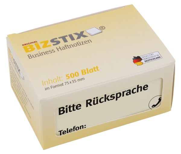 BIZSTIX® Business Haftnotizen "Bitte Rücksprache" BIZSTIX® Business Haftnotizen "Bitte Rücksprache"