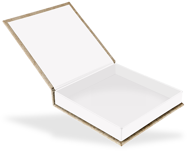 Klappschachtel 17 x 17 cm, ohne Bildausschnitt, Innenschachtel weiß Klappschachtel 17 x 17 cm, ohne Bildausschnitt, Innenschachtel weiß