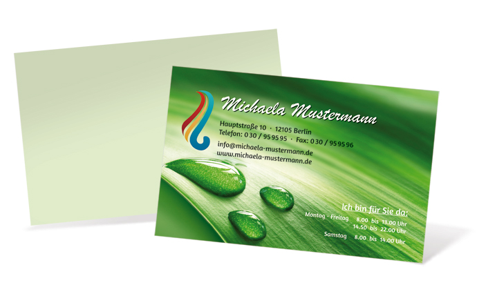 1212020217 Visitenkarte "Tropenduft" Landscape Visitenkarte "Tropenduft" Landscape