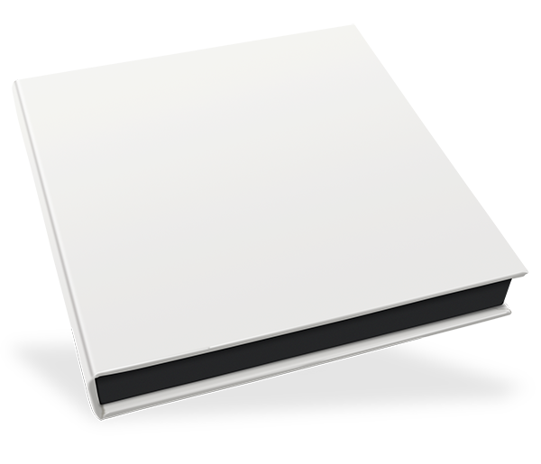 Klappschachtel 23 x 23 cm, ohne Bildausschnitt, Innenschachtel schwarz Klappschachtel 23 x 23 cm, ohne Bildausschnitt, Innenschachtel schwarz