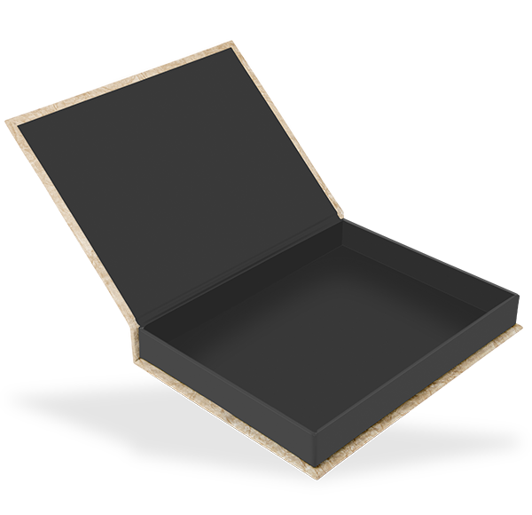 Klappschachtel 20 x 26 cm, ohne Bildausschnitt, Innenschachtel schwarz Klappschachtel 20 x 26 cm, ohne Bildausschnitt, Innenschachtel schwarz