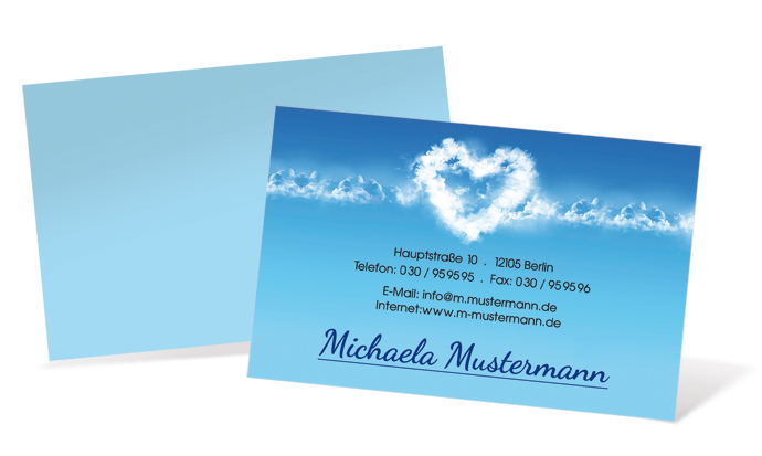 Visitenkarte "Wolkenherz" Landscape Visitenkarte "Wolkenherz" Landscape