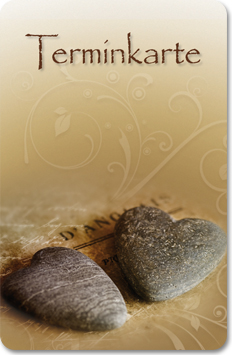 1204010188 Terminkarte "Steinherzen" Terminkarte "Steinherzen"