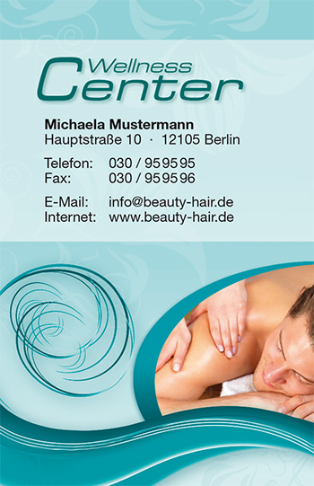 1212010162 Visitenkarte "Wellnesstraum" Visitenkarte "Wellnesstraum"