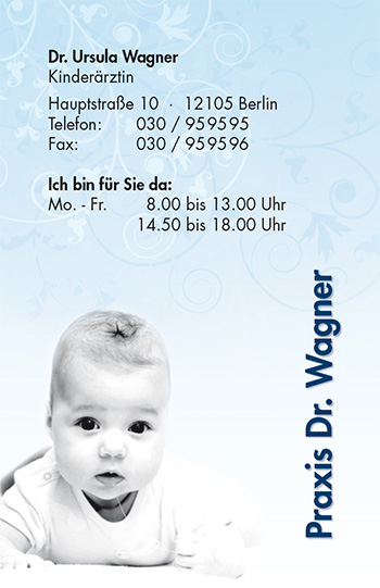 Visitenkarte "Baby Smiley"
