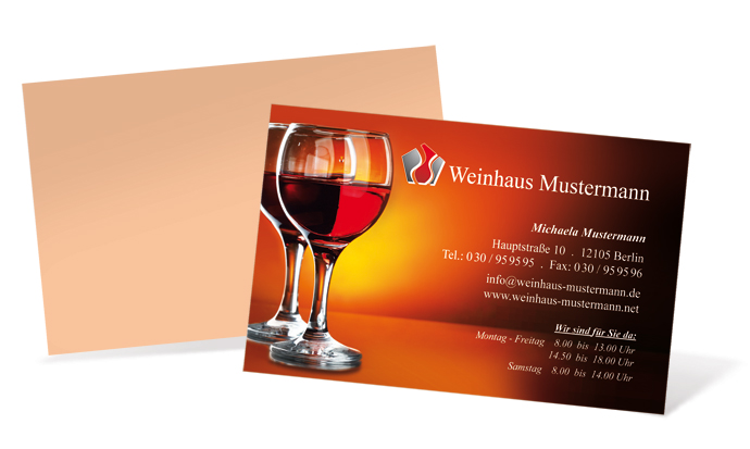 1212020214 Visitenkarte "vin rouge" Landscape Visitenkarte "vin rouge" Landscape