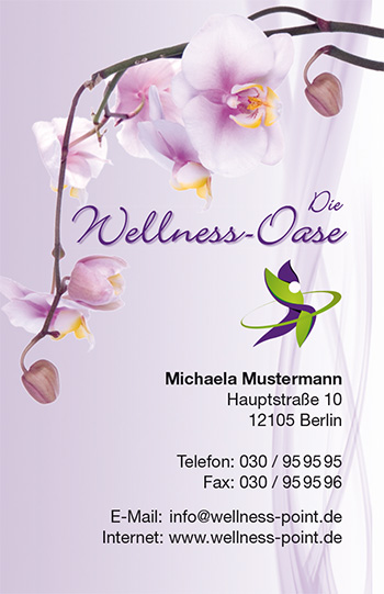 1212010102 Visitenkarte "süße Brise" Visitenkarte "süße Brise"