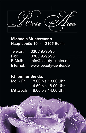 1212010123 Visitenkarte "Mitternachtstau" Visitenkarte "Mitternachtstau"