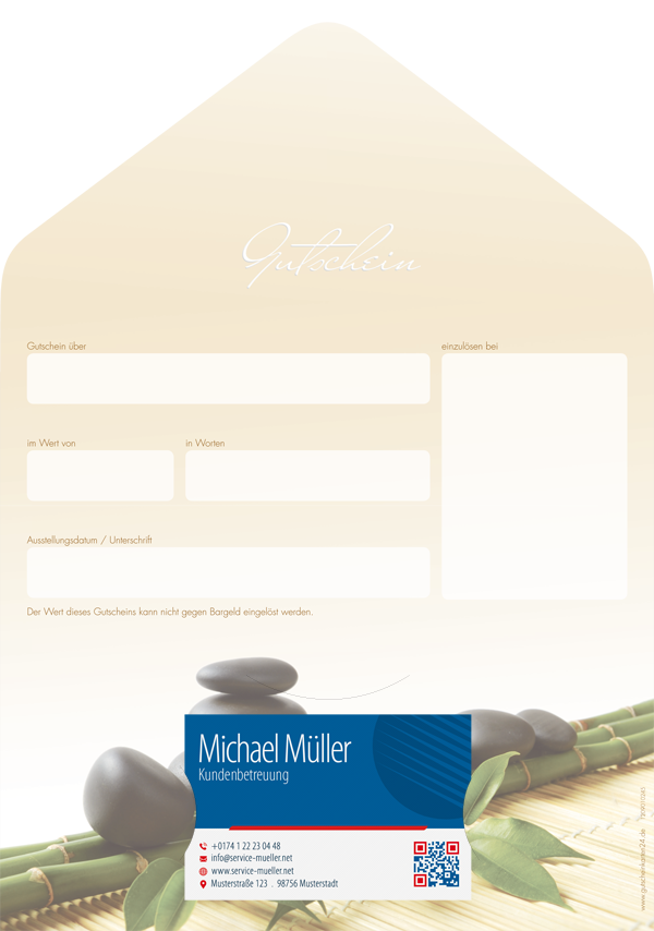 Gutscheinkarte Classic "Asia workout" Gutscheinkarte Classic "Asia workout"