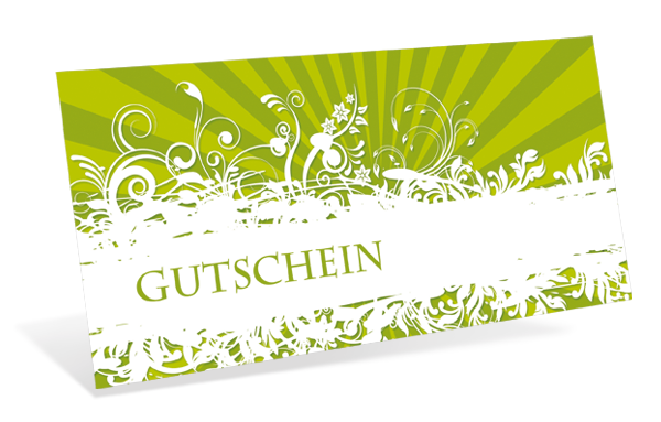 Gutscheinkarte Classic "green style" Gutscheinkarte Classic "green style"