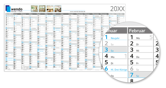 1617020040 Posterkalender Mega 15 blue Posterkalender Mega 15 blue