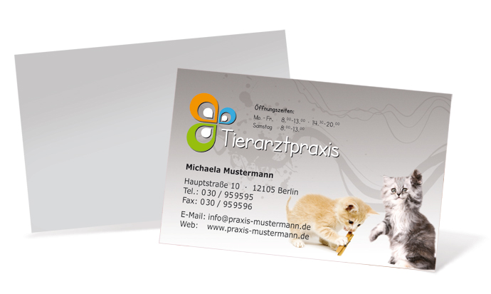 Visitenkarte "Schmusekätzchen" Landscape Visitenkarte "Schmusekätzchen" Landscape