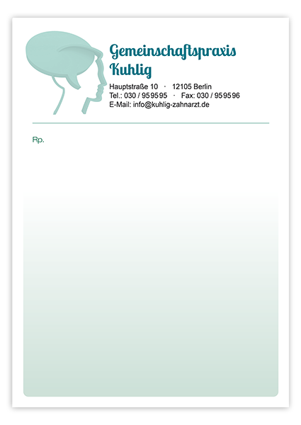 1225010657 Privatrezepte Trend mit Eindruck Privatrezepte Trend mit Eindruck