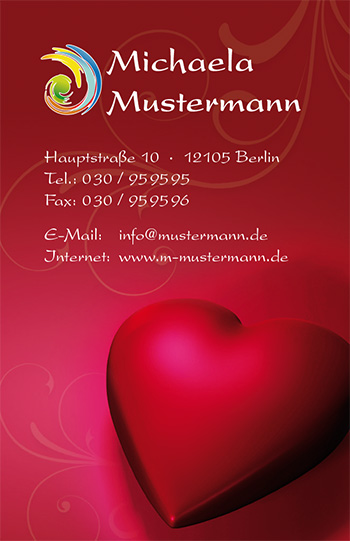 1212010187 Visitenkarte "Love" Visitenkarte "Love"