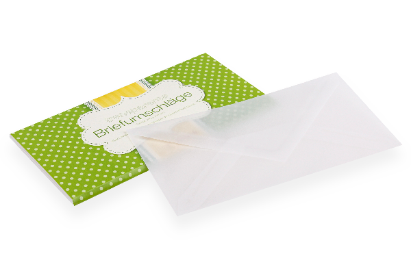 Briefumschläge transparent weiß Briefumschläge transparent weiß