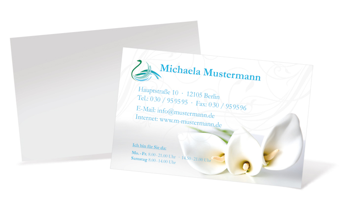 Visitenkarte "calla" Landscape Visitenkarte "calla" Landscape