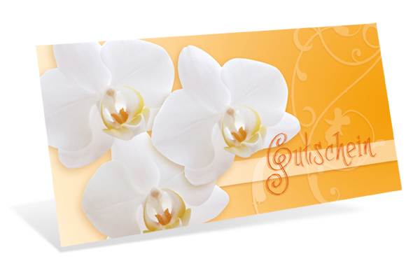 1209010222 Gutscheinkarte Classic "Orchideen" Gutscheinkarte Classic "Orchideen"
