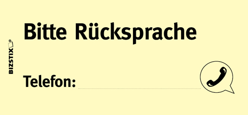BIZSTIX® Business Haftnotizen "Bitte Rücksprache" BIZSTIX® Business Haftnotizen "Bitte Rücksprache"