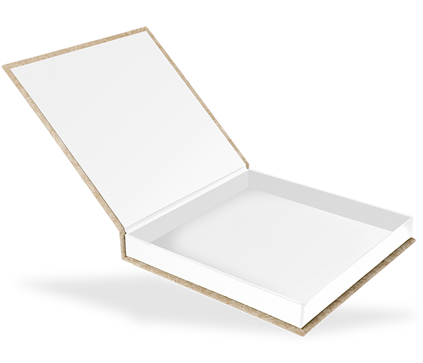 Klappschachtel 23 x 23 cm, ohne Bildausschnitt, Innenschachtel weiß Klappschachtel 23 x 23 cm, ohne Bildausschnitt, Innenschachtel weiß