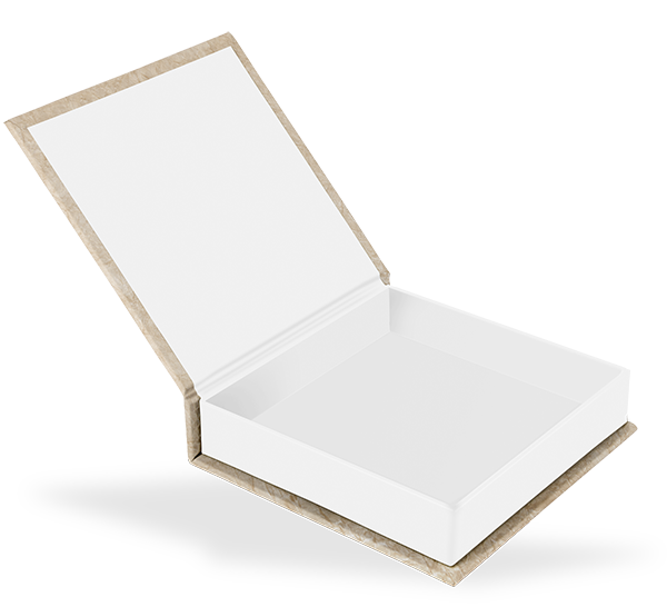 Klappschachtel 14 x 14 cm, Weiß Klappschachtel 14 x 14 cm, Weiß