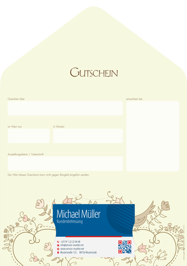 Gutscheinkarte Classic "vintage sign" Gutscheinkarte Classic "vintage sign"