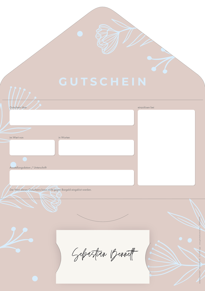 Gutscheinkarte Classic "Aesthetics" individuell Gutscheinkarte Classic "Aesthetics" individuell