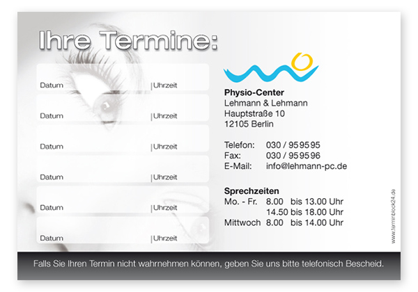 1214010621 Terminzettel "Augenblick" - 6 Termine Terminzettel "Augenblick" - 6 Termine