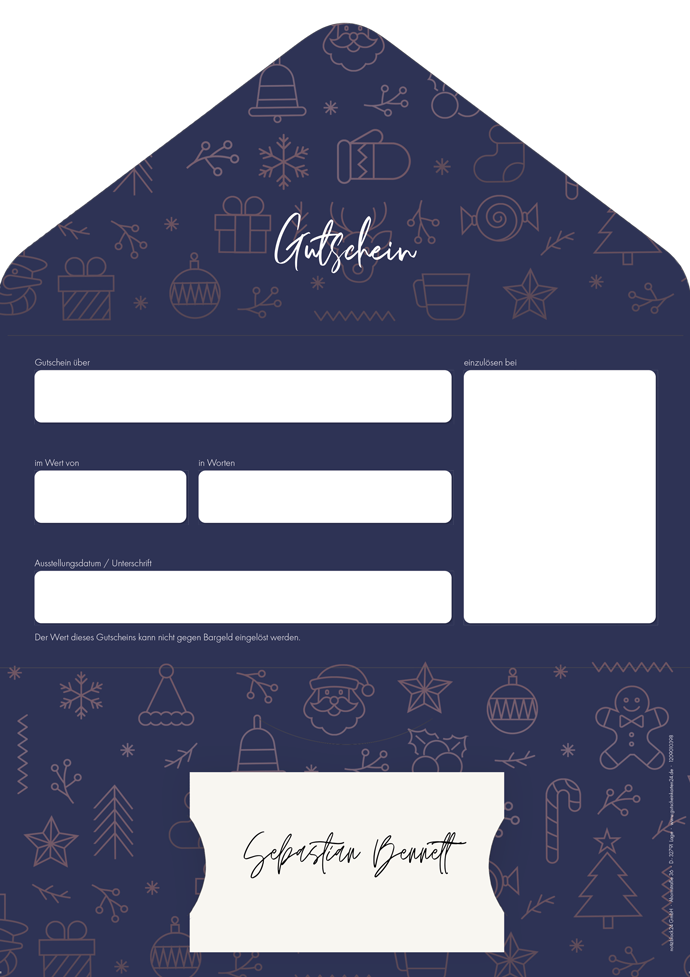 Gutscheinkarte Classic "Christmas Vibes" individuell Gutscheinkarte Classic "Christmas Vibes" individuell