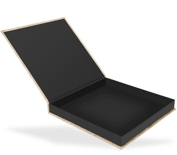 Klappschachtel 25 x 25 cm, ohne Bildausschnitt, Innenschachtel schwarz Klappschachtel 25 x 25 cm, ohne Bildausschnitt, Innenschachtel schwarz