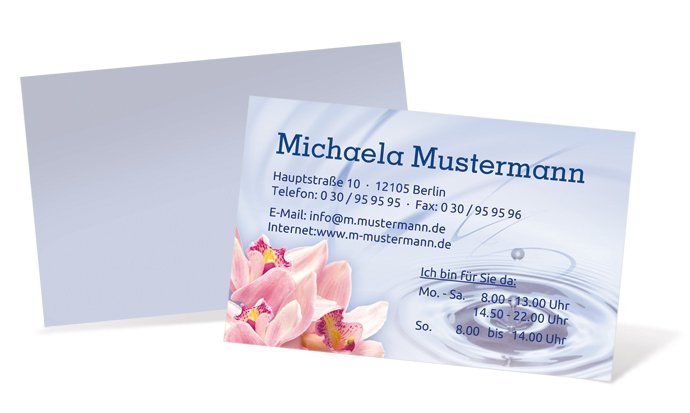 1212020238 Visitenkarte "Wellness Oase" Landscape Visitenkarte "Wellness Oase" Landscape