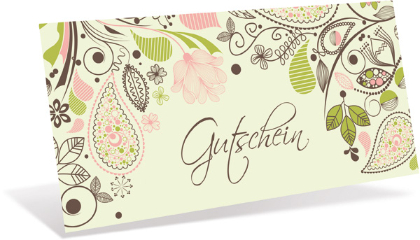 Gutscheinkarte Classic "vintage art" Gutscheinkarte Classic "vintage art"